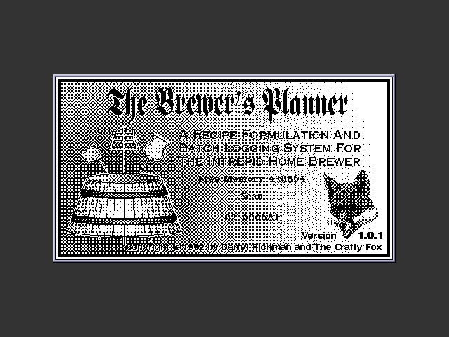 The Brewer's Planner (1992)