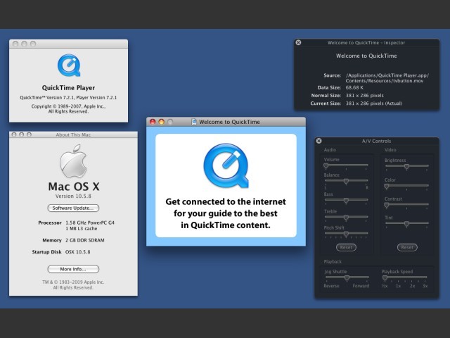 QuickTime 7 for Leopard and Snow Leopard (2007)