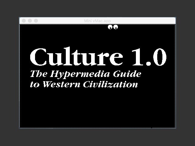 Culture 1.0: The Hypermedia Guide to Western Civilization (1989)