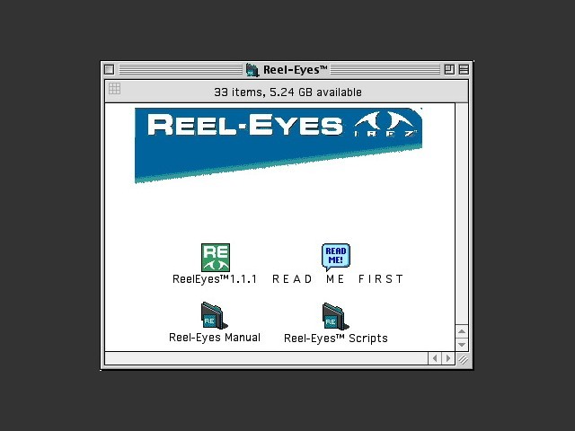 iREZ Reel-Eyes 1.1.1, iREZ version 1.2 and 1.3 CDs. (2000)