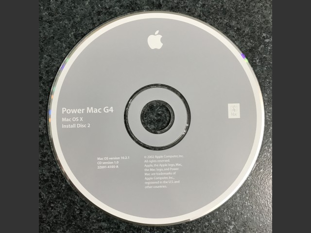 Mac OS X 10.2.1 (Disc 1.0) (G4) (CD) (2002)