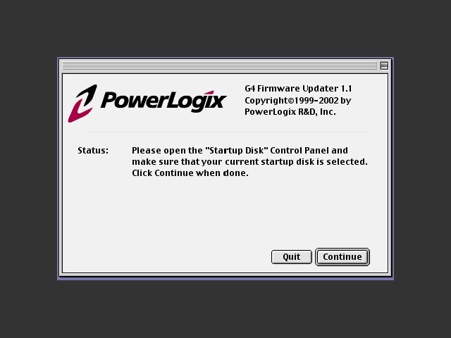 PowerLogix G4 Firmware Updater 1.1 (2002)