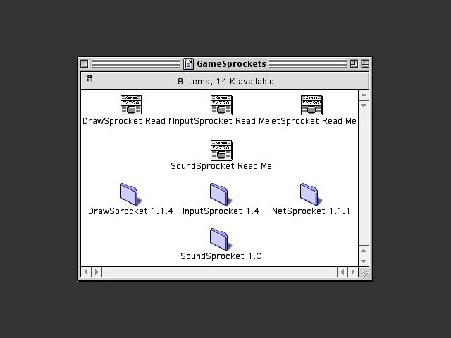 Game Sprockets v1.5 disk contents 