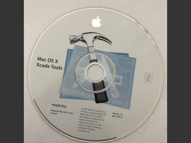 Mac OS X Xcode Tools 1.0 (691-4591-A) (CD) (2003)