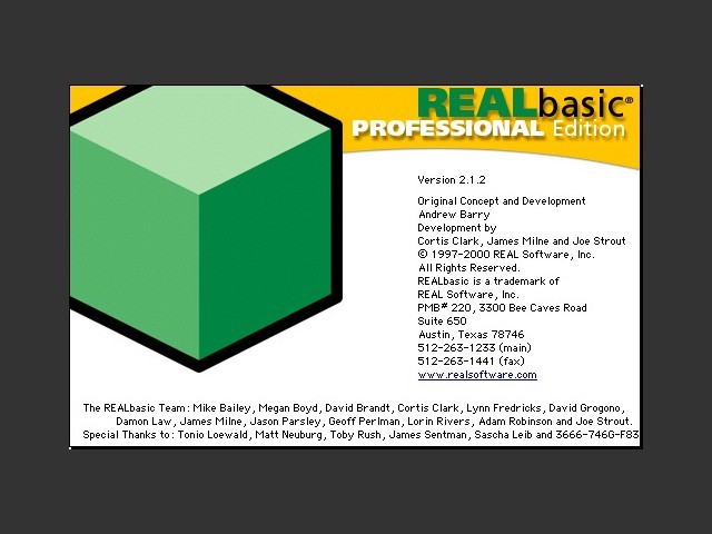 REALbasic 1.x, 2.x, 3.x, 4.x (1998)