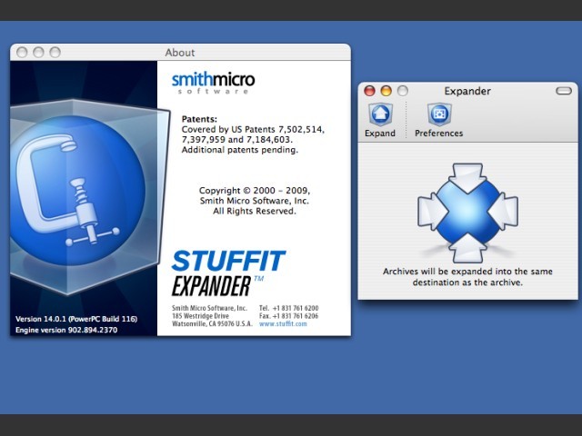 StuffIt Expander 13 & 14 (2009)