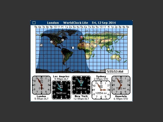 WorldClock Lite 1.0.3 (1994)