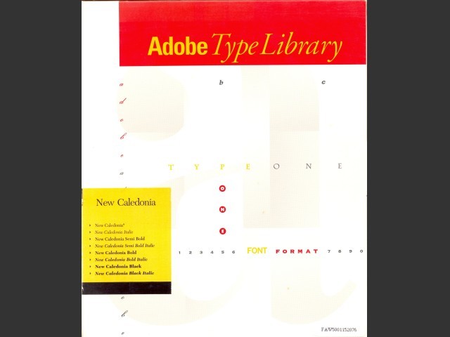 Adobe Type Library: New Caledonia (1990)