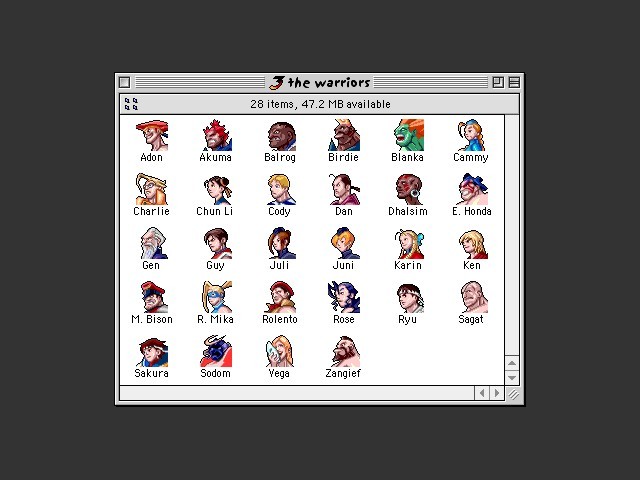 Street Fighter Alpha 3 Icons (1999)