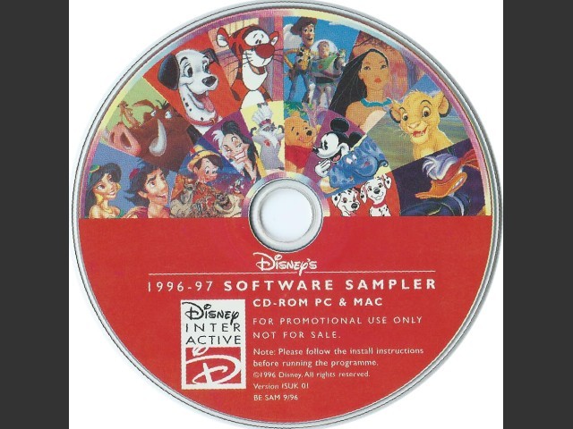 Disney's 1996-97 Software Sampler (1996)