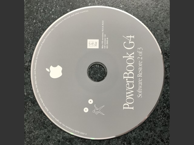 691-3562-A,,PowerBook G4. Software Restore (3 CD set) Mac OS v10.1.4, v9.2.2. Disc v1.0... (2002)