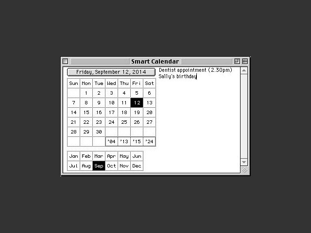 Smart Calendar 1.0.4 (1994)