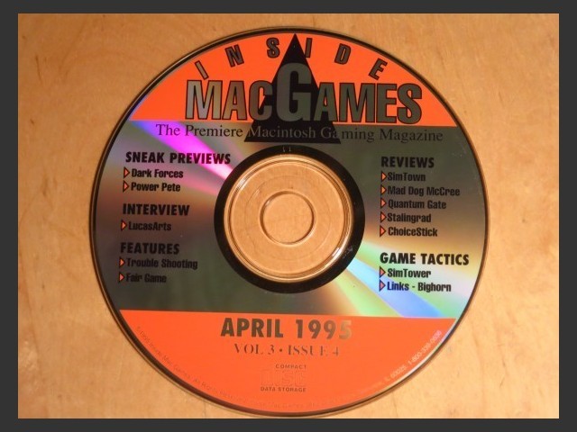 Inside Mac Games CD April 1995 (1995)