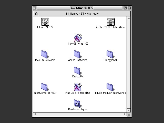 Mac OS 8.5.1 (691-0000-A,MG) (CD) [hu_HU] (1999)