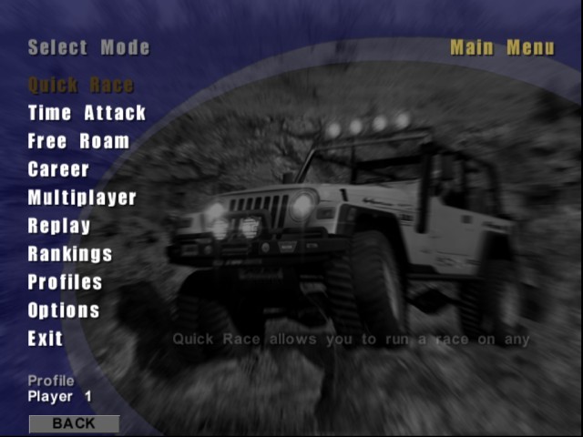 Main menu 