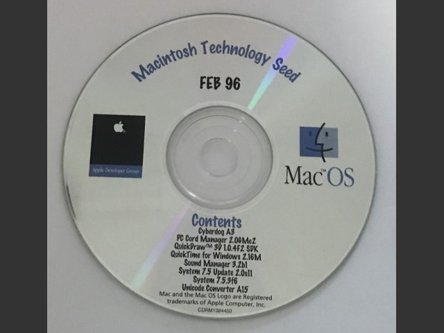 Macintosh Technology Seed Feb '96 (1996)