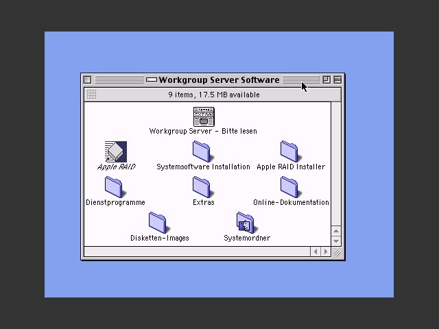 Workgroup Server Software für die Workgroup Server 6150, 8150, und 9150 (1995)