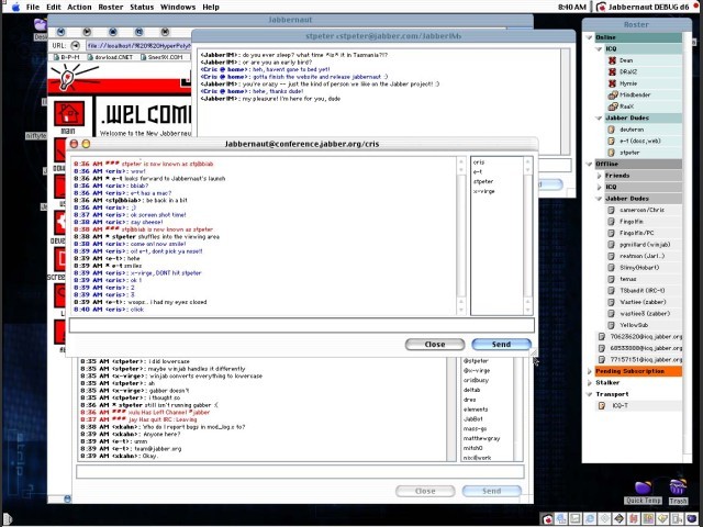 Jabbernaut - Jabber/XMPP client (2002)