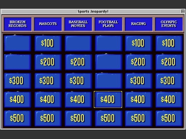 Jeopardy! Sports Edition (1994)