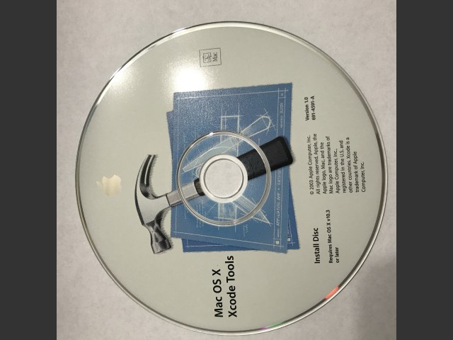 Mac OS X Xcode Tools 1.0 (691-4591-A) (CD) (2003)