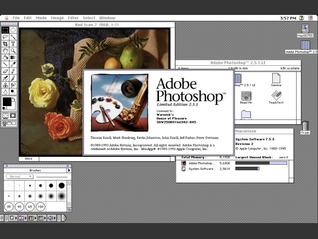 Adobe Photoshop 2.5.1 LE (Limited Edition) (1993)