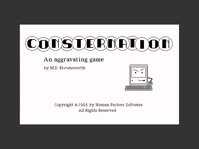 Consternation 1.0 demo (1988)