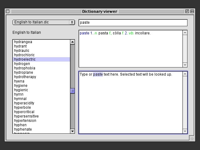 Dictionary viewer (0)