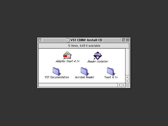 VST Expansion Bay CD-RW Drive CD for PowerBook G3 Lombard & Pismo (1999)