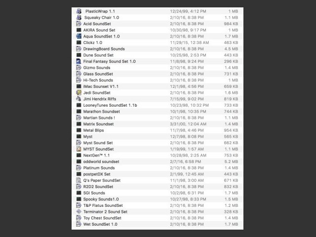 More System Sound Sets for Appearance Manager (2000)