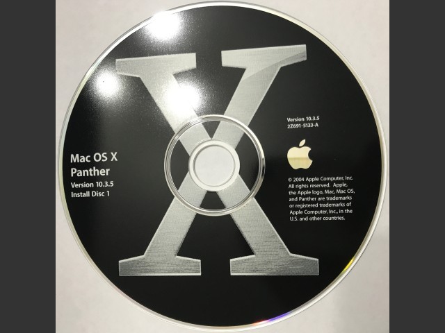 Mac OS X 10.3.5 (691-5133-A,2Z) (CD) (2003)