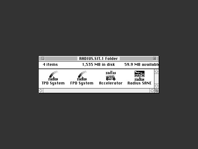 Radius System Software v2.5 (1988)