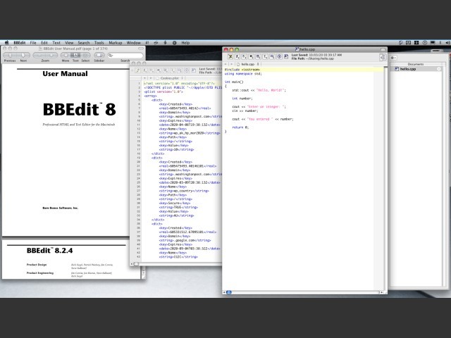 BBEdit 8 + BBEdit 8.2.4 Update (2004)