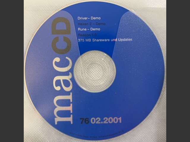 Mac Magazin CD 76 (February 2001, German) (2001)