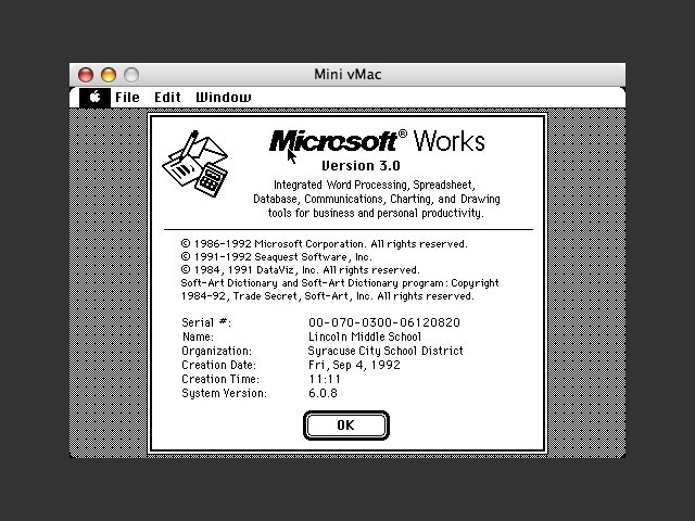 Microsoft Works 3 (1992)