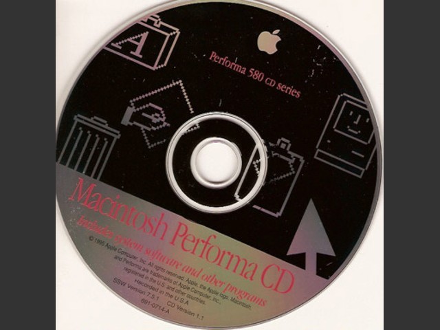 System 7.5.1 (Performa 580CD) (691-0714-A) (CD) (1995)