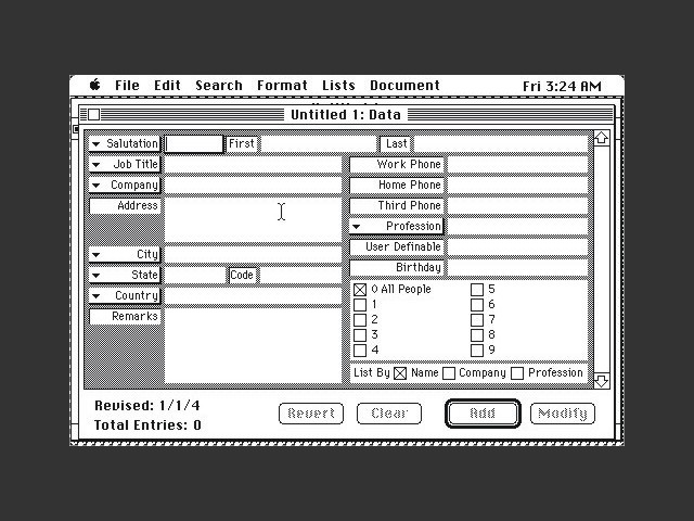 Address Book Plus (1990)