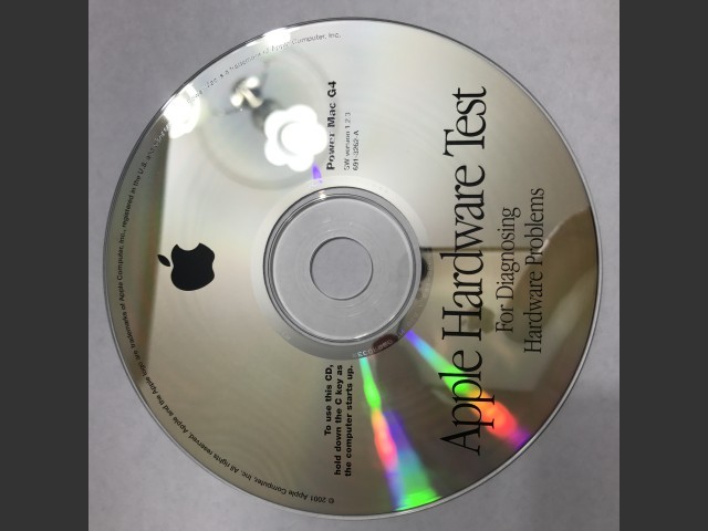 691-3262-A,,Apple Hardware Test v1.2.3. Power Mac G4 2001 (CD) (2001)