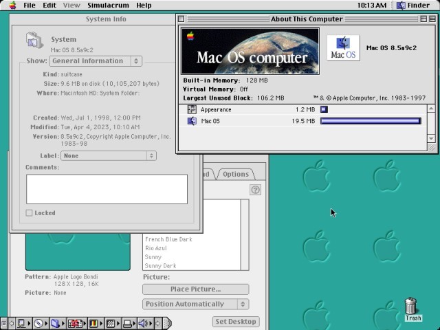 Mac OS 8.5a9c2 (1998)
