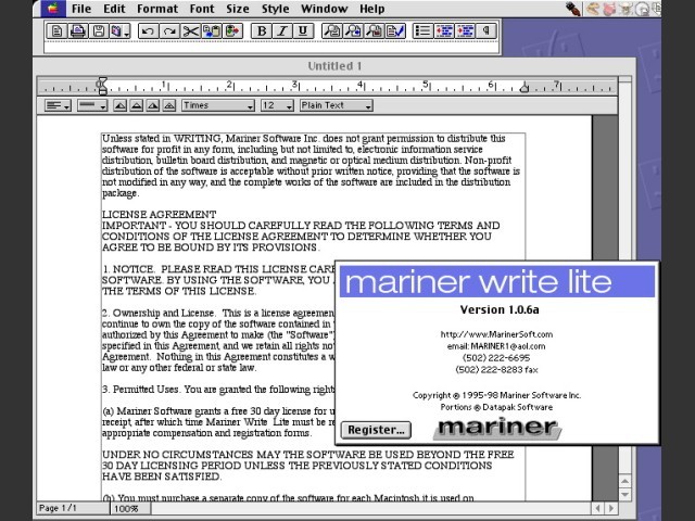 Mariner Write Lite (1999)