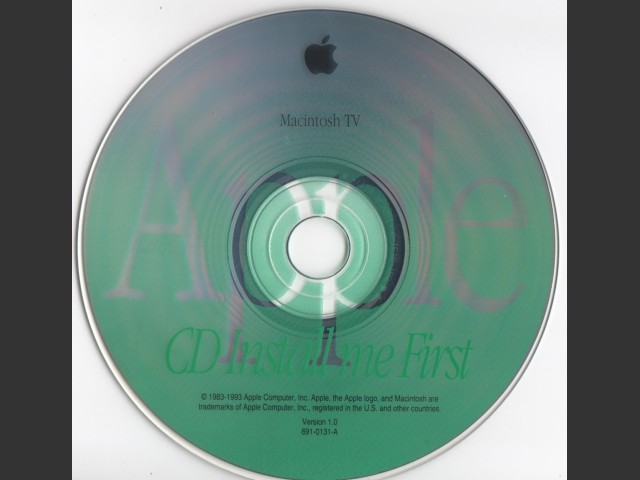 [CD Install me First Macintosh TV] (1993)