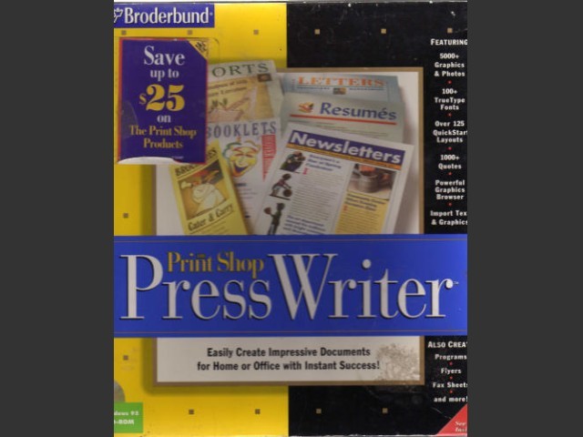 Print Shop: Press Writer (1997)