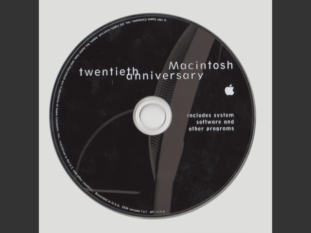 691-1419-A,B,Twentieth Anniversary Macintosh. Include system software and other... (1997)