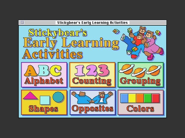 Stickybear's Early Learning Activities (1993)