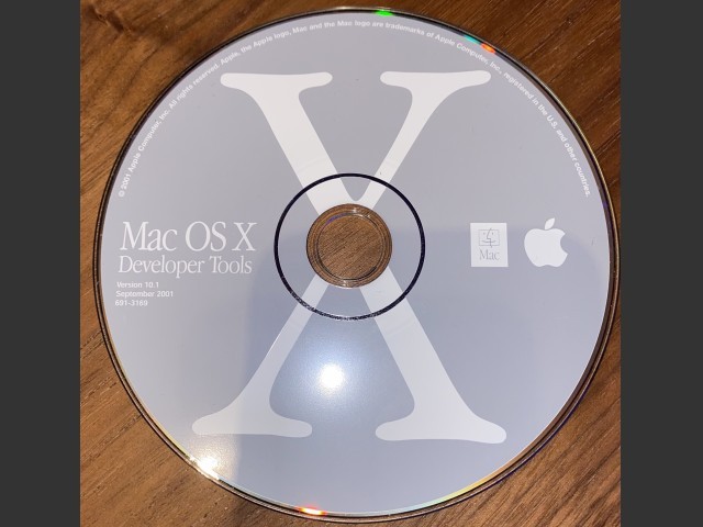 691-3169 Mac OS X Developer Tools 10.1 (2001)