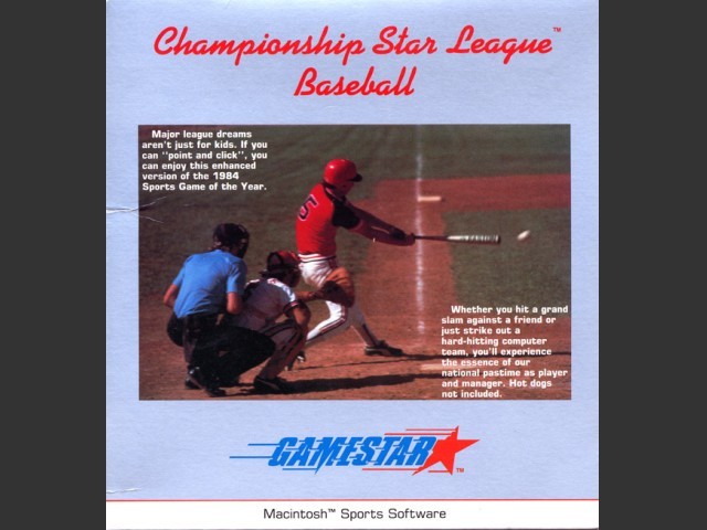 Championship Star League Baseball (1985)