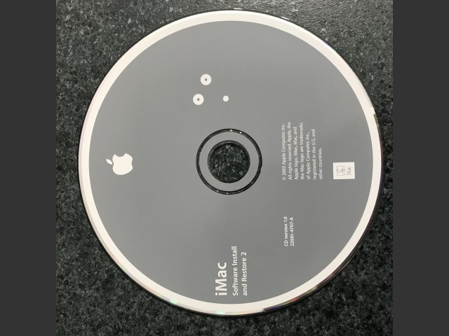 Mac OS X 10.2.7 (Disc 1.1) (iMac) (691-4660-A) (AHT 2.0.2) (DVD) (2003)