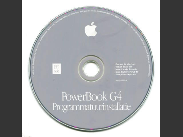 Mac OS 9.1 - Powerbook G4 Install CD [NL]  Nederlands / Dutch - N691-2957-A (2001)