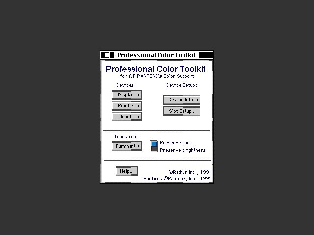 Professional Color Toolkit (1990)