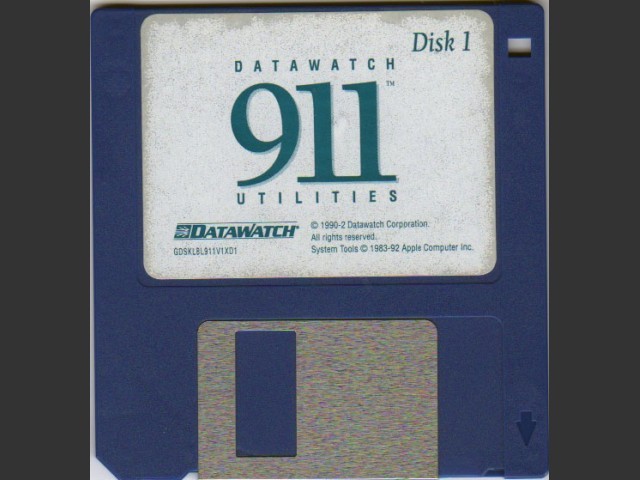 DataWatch 911 Utilities 1.1 (1990)
