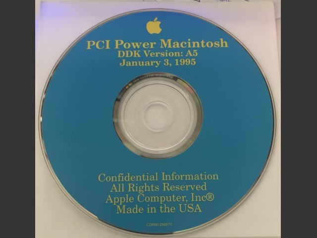PCI Power Macintosh DDK A5 (includes Mac OS 7.5.2a5c2) (1995)